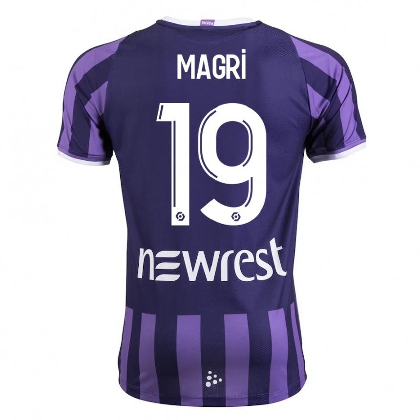 Niño Fútbol Camiseta Frank Magri #19 Morado 2ª Equipación 2023/24 México