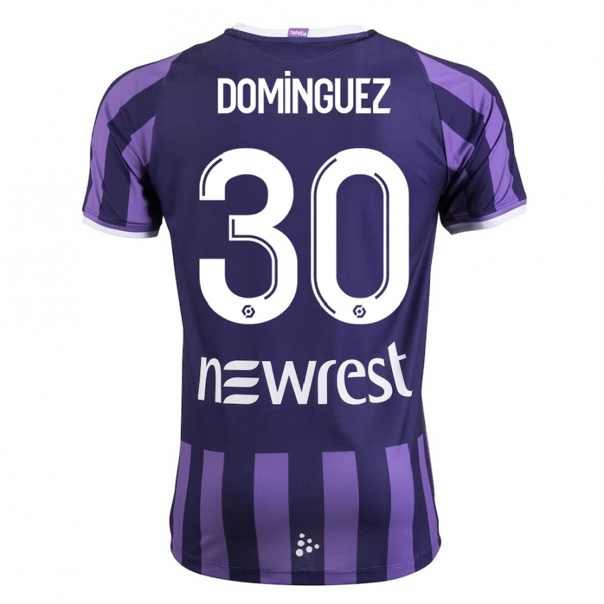 Niño Fútbol Camiseta Álex Domínguez #30 Morado 2ª Equipación 2023/24 México