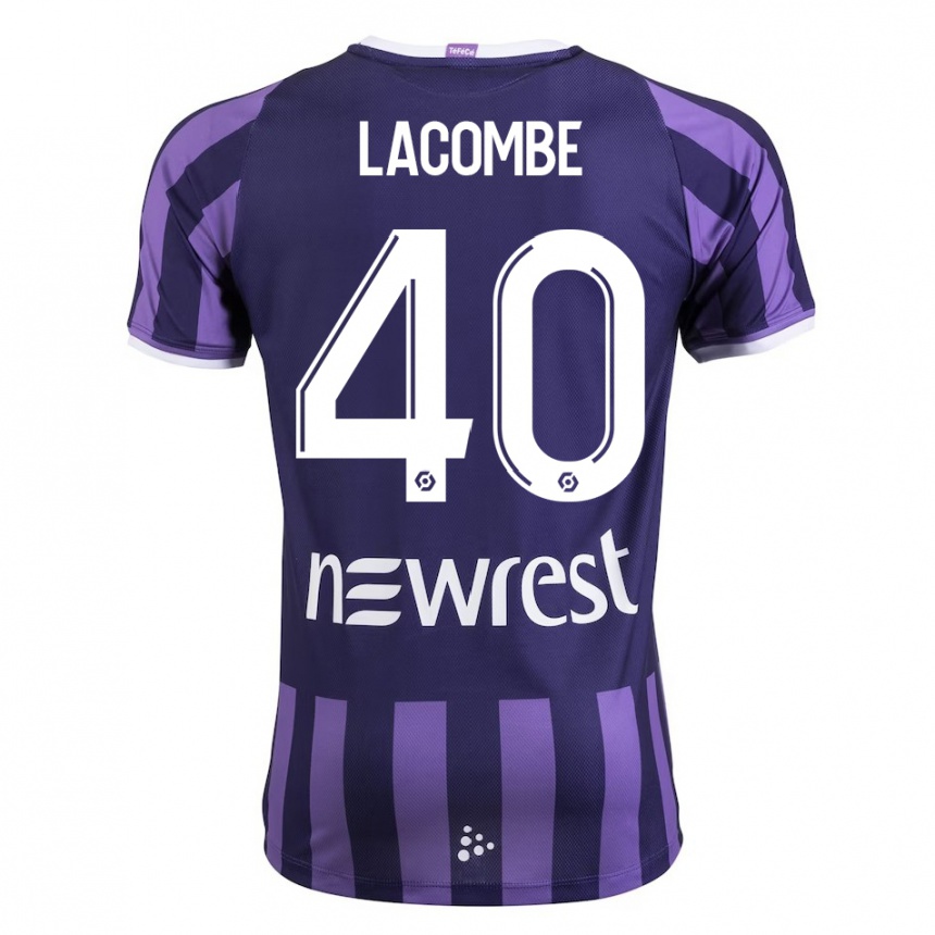 Niño Fútbol Camiseta Justin Lacombe #40 Morado 2ª Equipación 2023/24 México