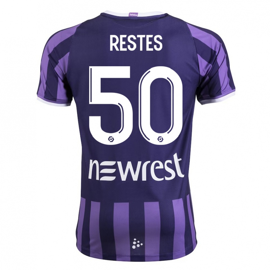 Niño Fútbol Camiseta Guillaume Restes #50 Morado 2ª Equipación 2023/24 México