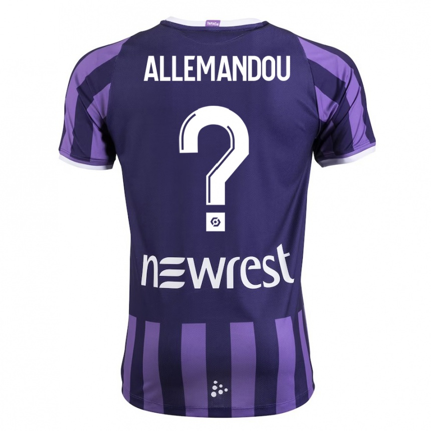 Niño Fútbol Camiseta Teddy Allemandou #0 Morado 2ª Equipación 2023/24 México