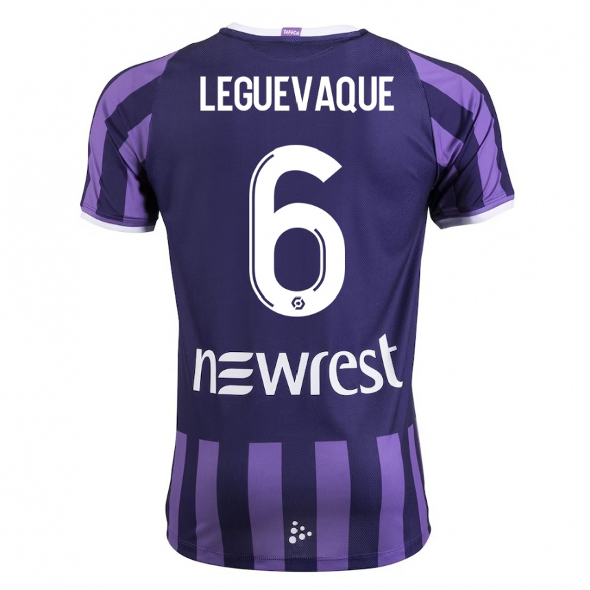 Niño Fútbol Camiseta Laurie Leguevaque #6 Morado 2ª Equipación 2023/24 México