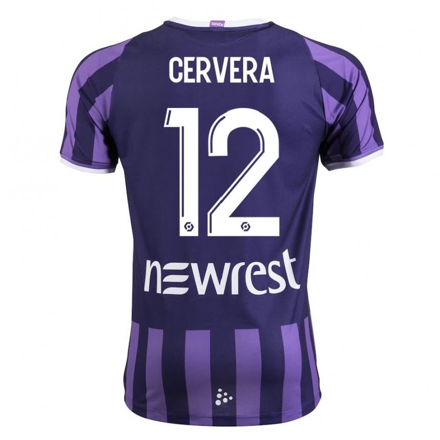 Niño Fútbol Camiseta Laurianne Cervera #12 Morado 2ª Equipación 2023/24 México