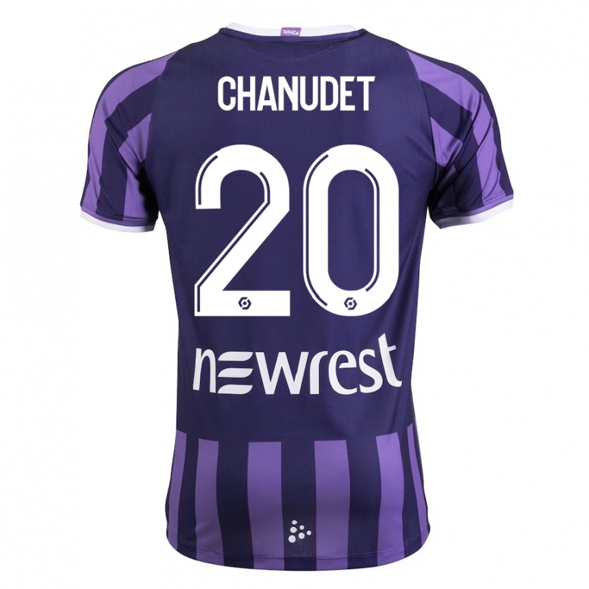 Niño Fútbol Camiseta Coralie Chanudet #20 Morado 2ª Equipación 2023/24 México