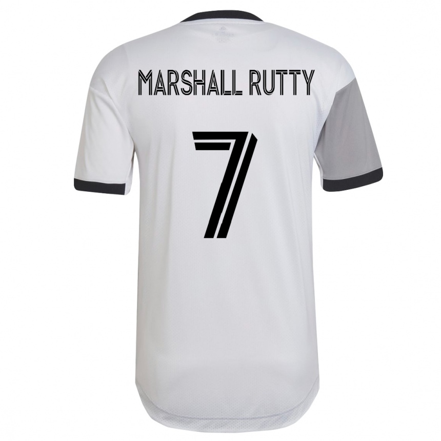 Niño Fútbol Camiseta Jahkeele Marshall-Rutty #7 Blanco 2ª Equipación 2023/24 México