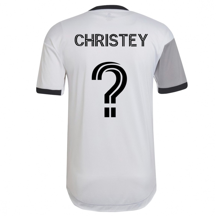 Niño Fútbol Camiseta Quentin Christey #0 Blanco 2ª Equipación 2023/24 México