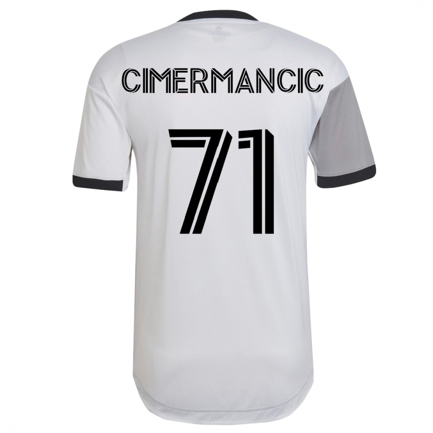Niño Fútbol Camiseta Markus Cimermancic #71 Blanco 2ª Equipación 2023/24 México