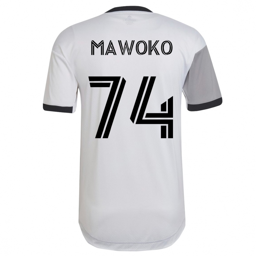 Niño Fútbol Camiseta Kundai Mawoko #74 Blanco 2ª Equipación 2023/24 México