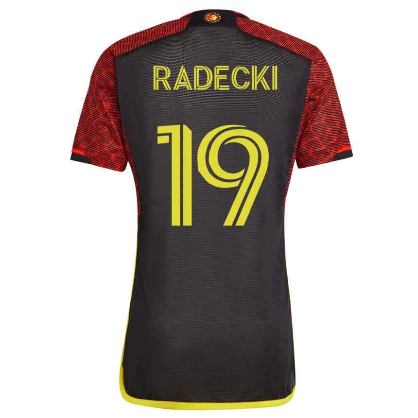 Niño Fútbol Camiseta Taylor Radecki #19 Naranja 2ª Equipación 2023/24 México