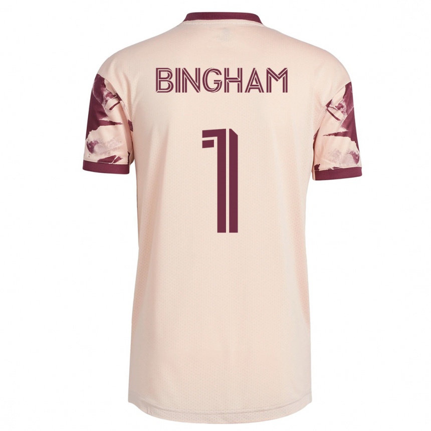 Niño Fútbol Camiseta David Bingham #1 Blanquecino 2ª Equipación 2023/24 México