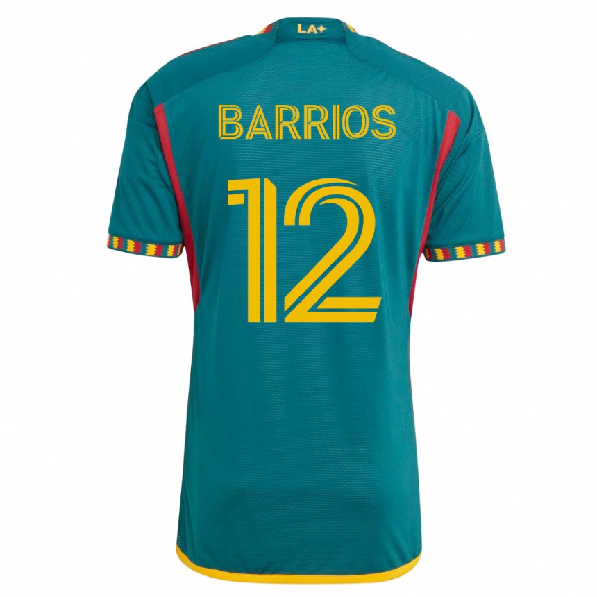 Niño Fútbol Camiseta Michael Barrios #12 Verde 2ª Equipación 2023/24 México