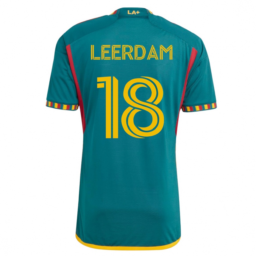 Niño Fútbol Camiseta Kelvin Leerdam #18 Verde 2ª Equipación 2023/24 México