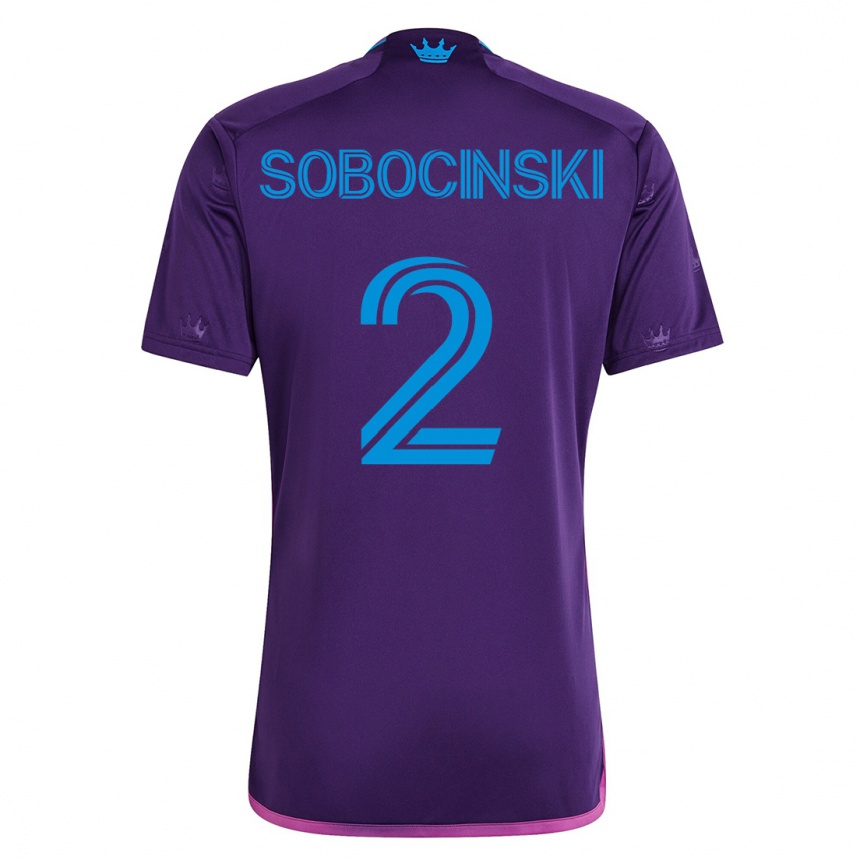 Niño Fútbol Camiseta Jan Sobocinski #2 Violeta 2ª Equipación 2023/24 México