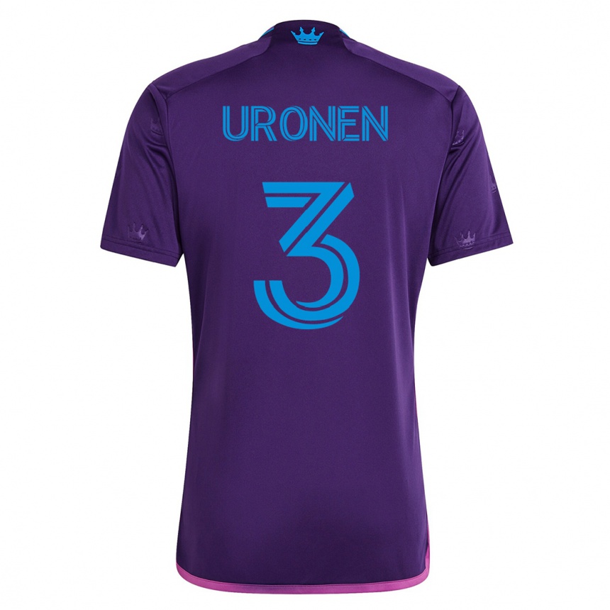 Niño Fútbol Camiseta Jere Uronen #3 Violeta 2ª Equipación 2023/24 México
