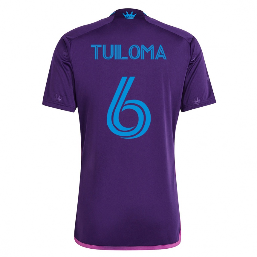 Niño Fútbol Camiseta Bill Tuiloma #6 Violeta 2ª Equipación 2023/24 México