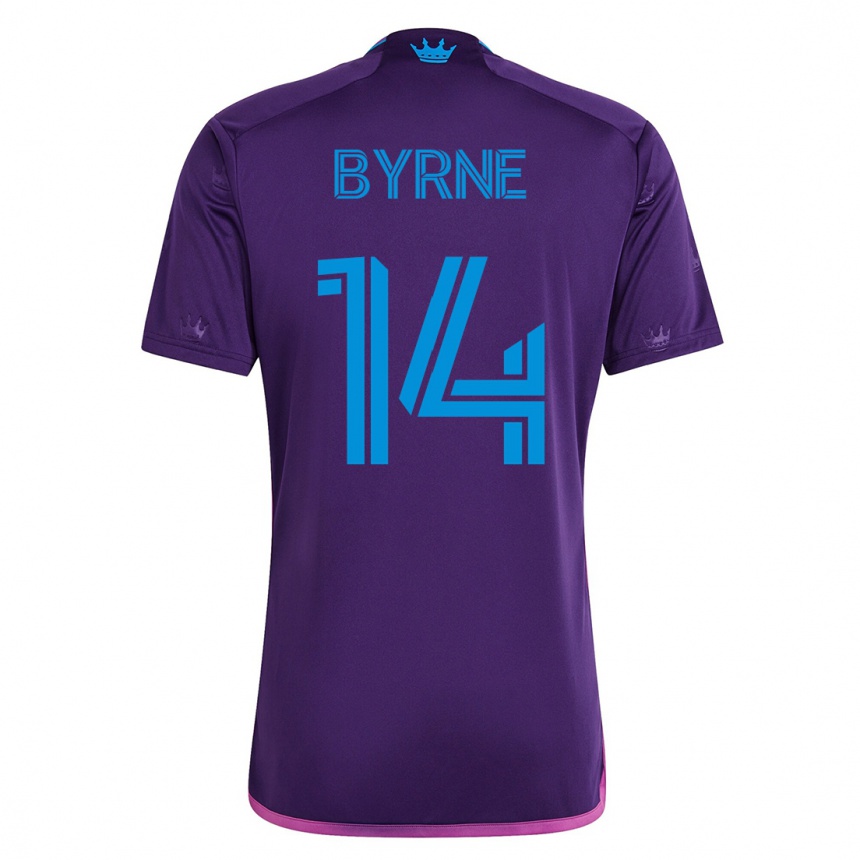 Niño Fútbol Camiseta Nathan Byrne #14 Violeta 2ª Equipación 2023/24 México