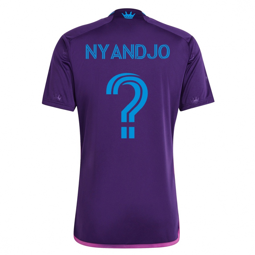 Niño Fútbol Camiseta James Nyandjo #0 Violeta 2ª Equipación 2023/24 México