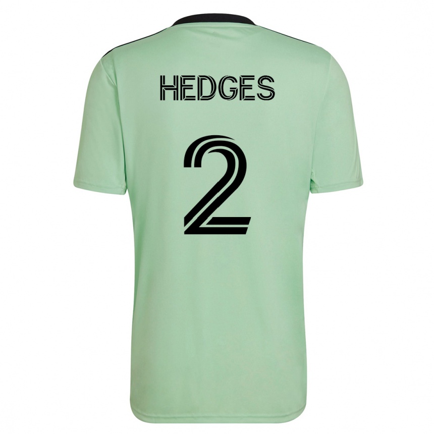 Niño Fútbol Camiseta Matt Hedges #2 Verde Claro 2ª Equipación 2023/24 México