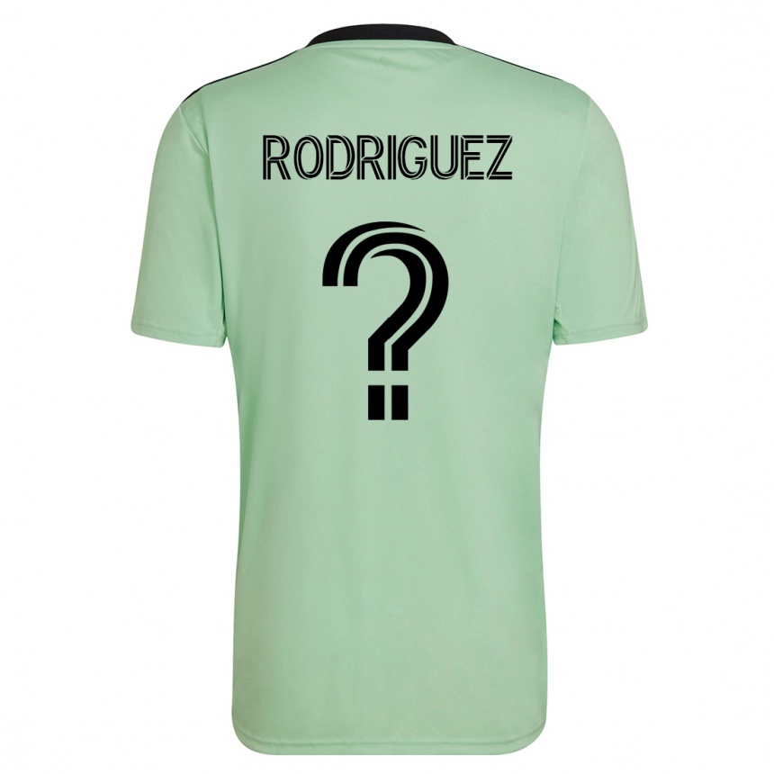 Niño Fútbol Camiseta David Rodríguez #0 Verde Claro 2ª Equipación 2023/24 México