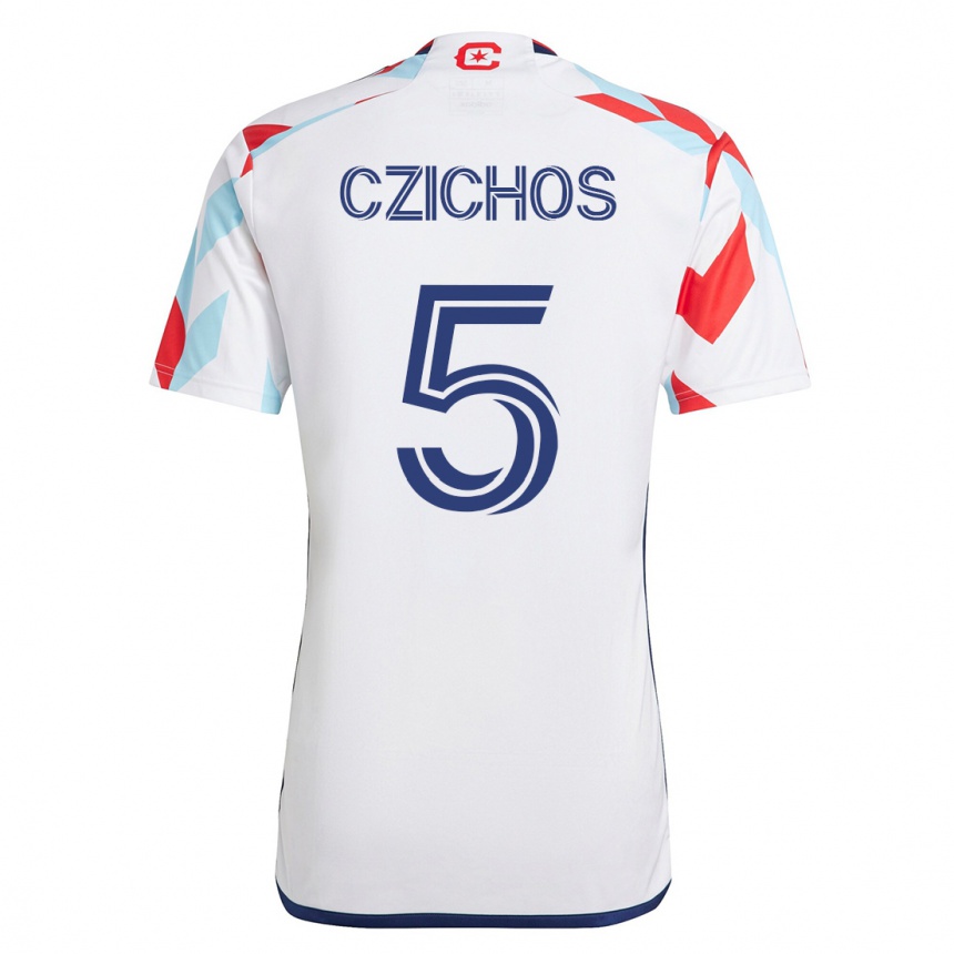 Niño Fútbol Camiseta Rafael Czichos #5 Blanco Azul 2ª Equipación 2023/24 México