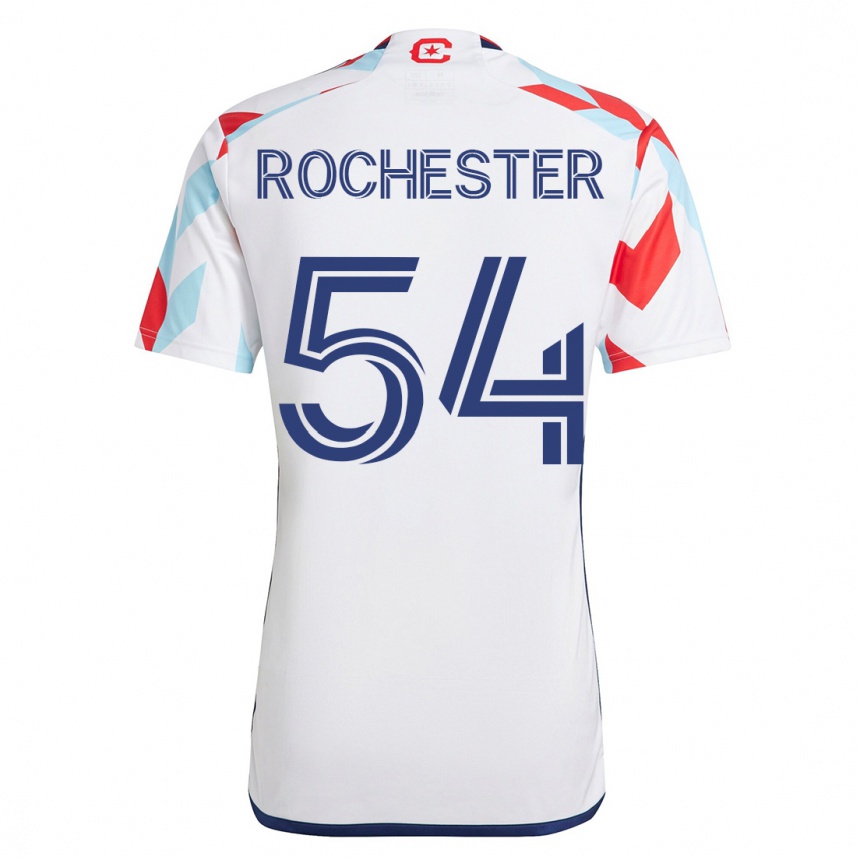 Niño Fútbol Camiseta Lamonth Rochester #54 Blanco Azul 2ª Equipación 2023/24 México