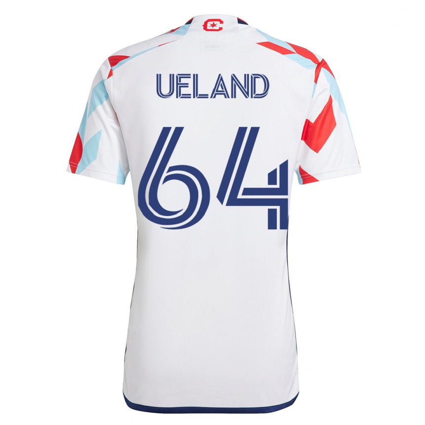 Niño Fútbol Camiseta Andreas Ueland #64 Blanco Azul 2ª Equipación 2023/24 México