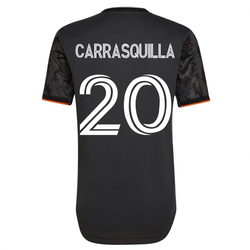 Niño Fútbol Camiseta Adalberto Carrasquilla #20 Negro 2ª Equipación 2023/24 México