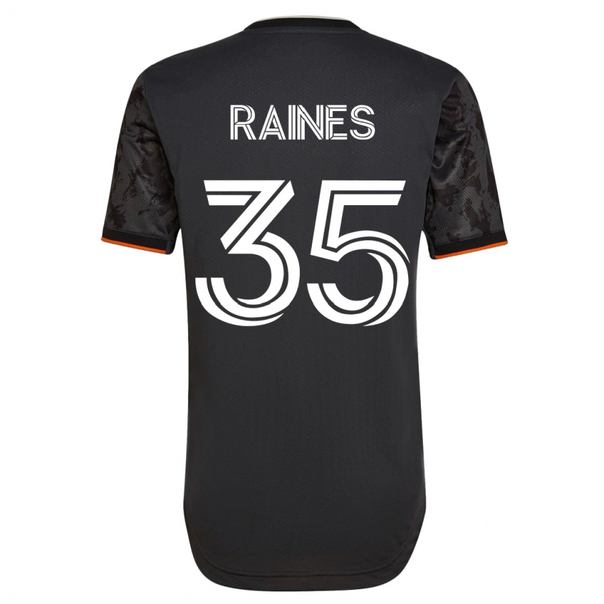 Niño Fútbol Camiseta Brooklyn Raines #35 Negro 2ª Equipación 2023/24 México