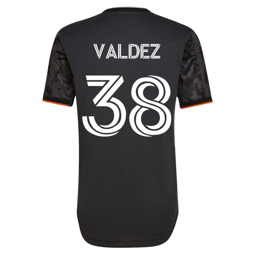 Niño Fútbol Camiseta Xavier Valdez #38 Negro 2ª Equipación 2023/24 México