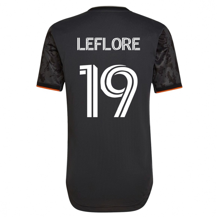 Niño Fútbol Camiseta Isaiah Leflore #19 Negro 2ª Equipación 2023/24 México