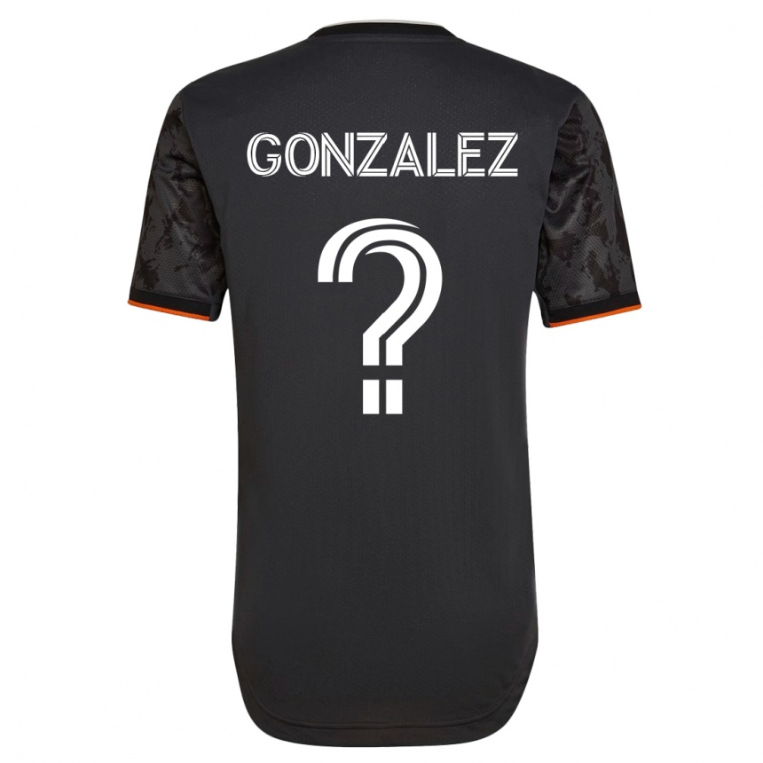 Niño Fútbol Camiseta Axel Gonzalez #0 Negro 2ª Equipación 2023/24 México