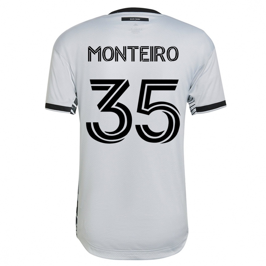 Niño Fútbol Camiseta Jamiro Monteiro #35 Blanco 2ª Equipación 2023/24 México