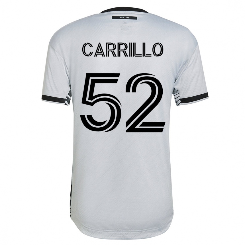 Niño Fútbol Camiseta Israel Carrillo #52 Blanco 2ª Equipación 2023/24 México