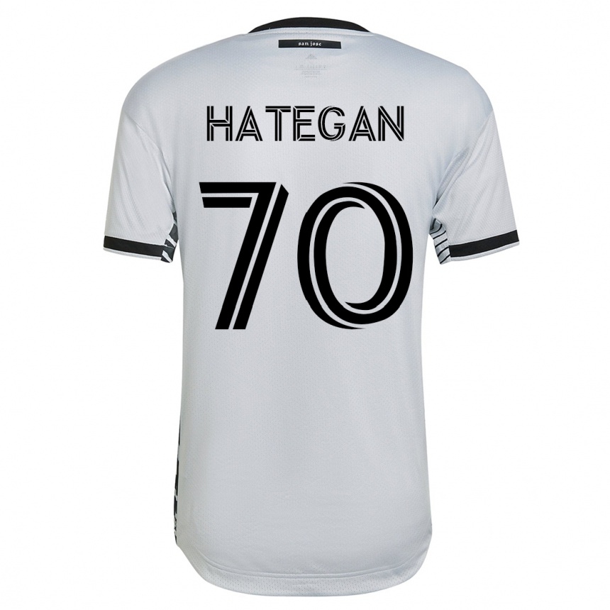 Niño Fútbol Camiseta Roberto Hategan #70 Blanco 2ª Equipación 2023/24 México