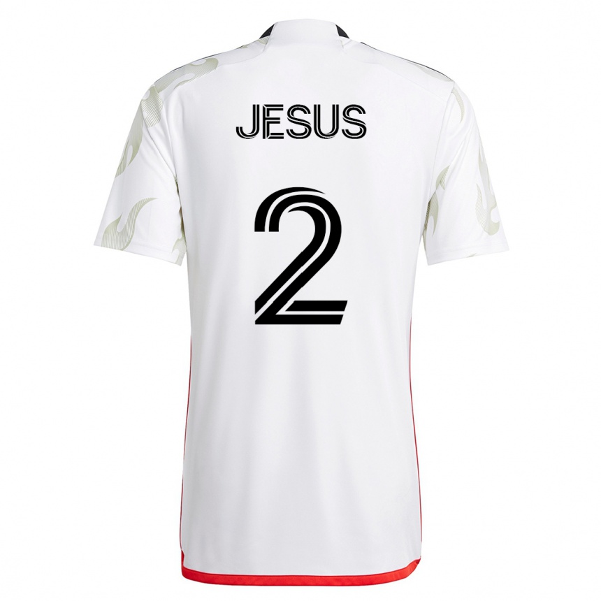 Niño Fútbol Camiseta Geovane Jesus #2 Blanco 2ª Equipación 2023/24 México
