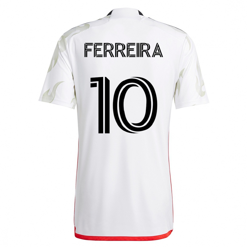 Niño Fútbol Camiseta Jesús Ferreira #10 Blanco 2ª Equipación 2023/24 México