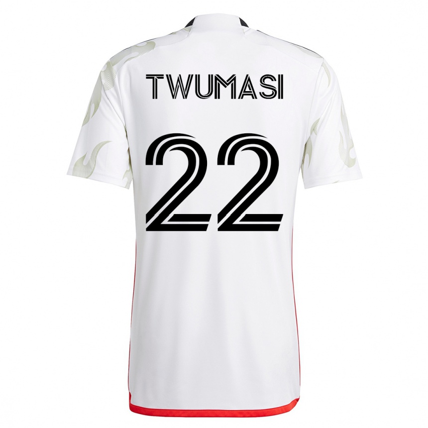 Niño Fútbol Camiseta Ema Twumasi #22 Blanco 2ª Equipación 2023/24 México