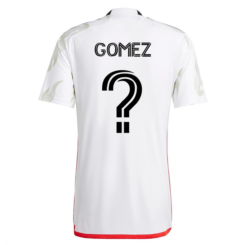 Niño Fútbol Camiseta Victor Gomez #0 Blanco 2ª Equipación 2023/24 México