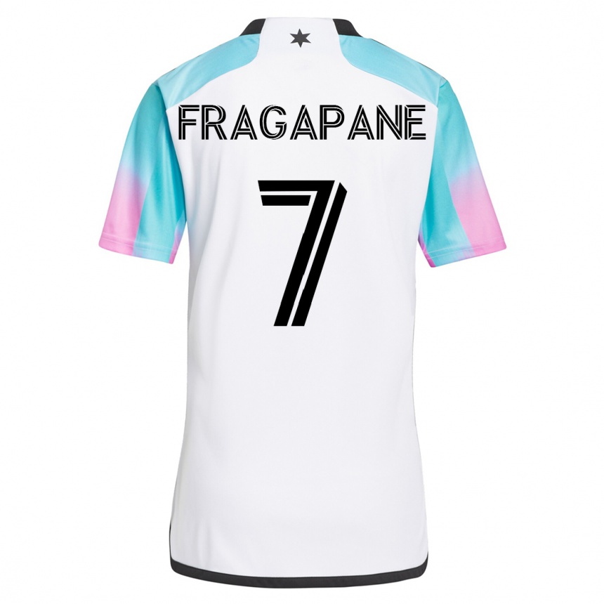 Niño Fútbol Camiseta Franco Fragapane #7 Blanco 2ª Equipación 2023/24 México
