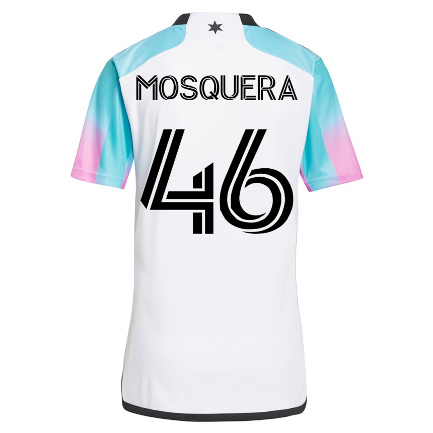 Niño Fútbol Camiseta Juan Camilo Mosquera #46 Blanco 2ª Equipación 2023/24 México