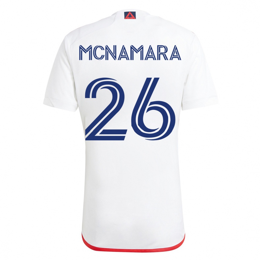 Niño Fútbol Camiseta Tommy Mcnamara #26 Blanco Rojo 2ª Equipación 2023/24 México