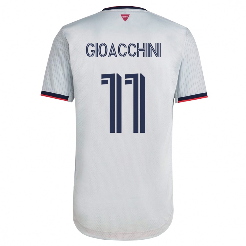 Niño Fútbol Camiseta Nicholas Gioacchini #11 Blanco 2ª Equipación 2023/24 México