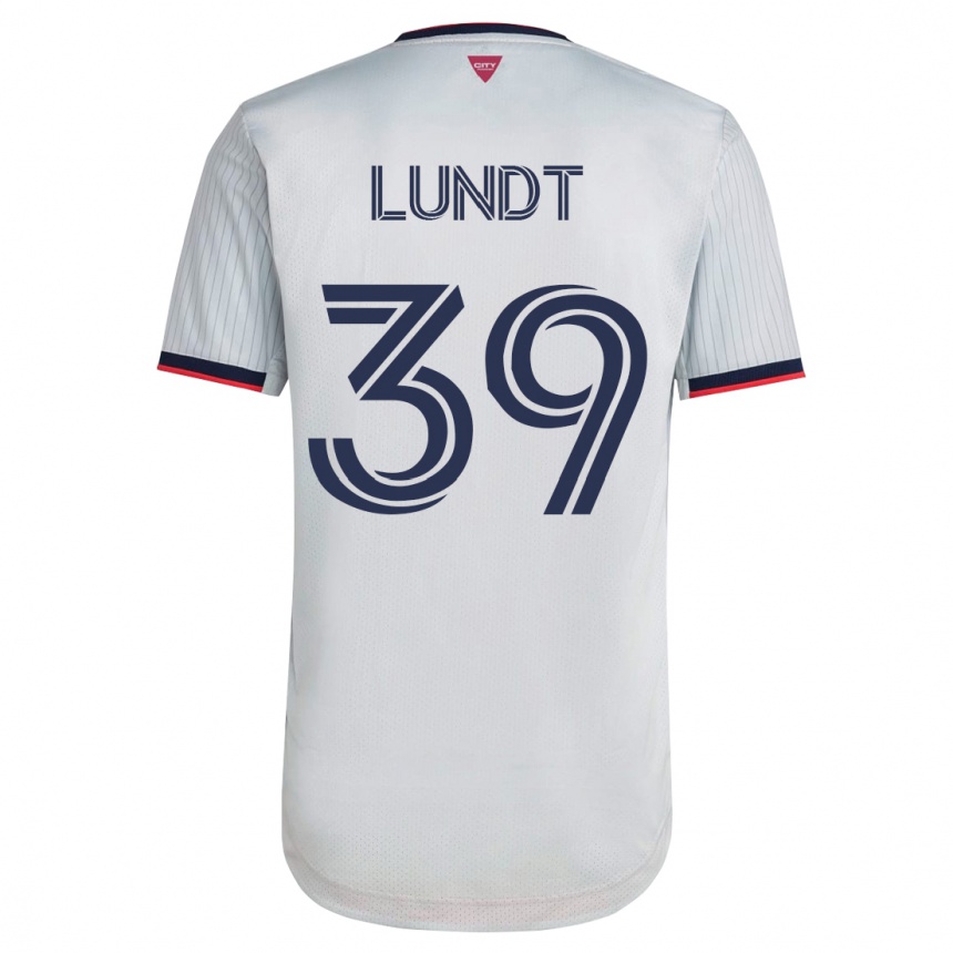 Niño Fútbol Camiseta Ben Lundt #39 Blanco 2ª Equipación 2023/24 México