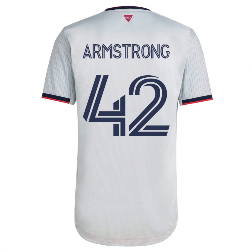 Niño Fútbol Camiseta Ezra Armstrong #42 Blanco 2ª Equipación 2023/24 México