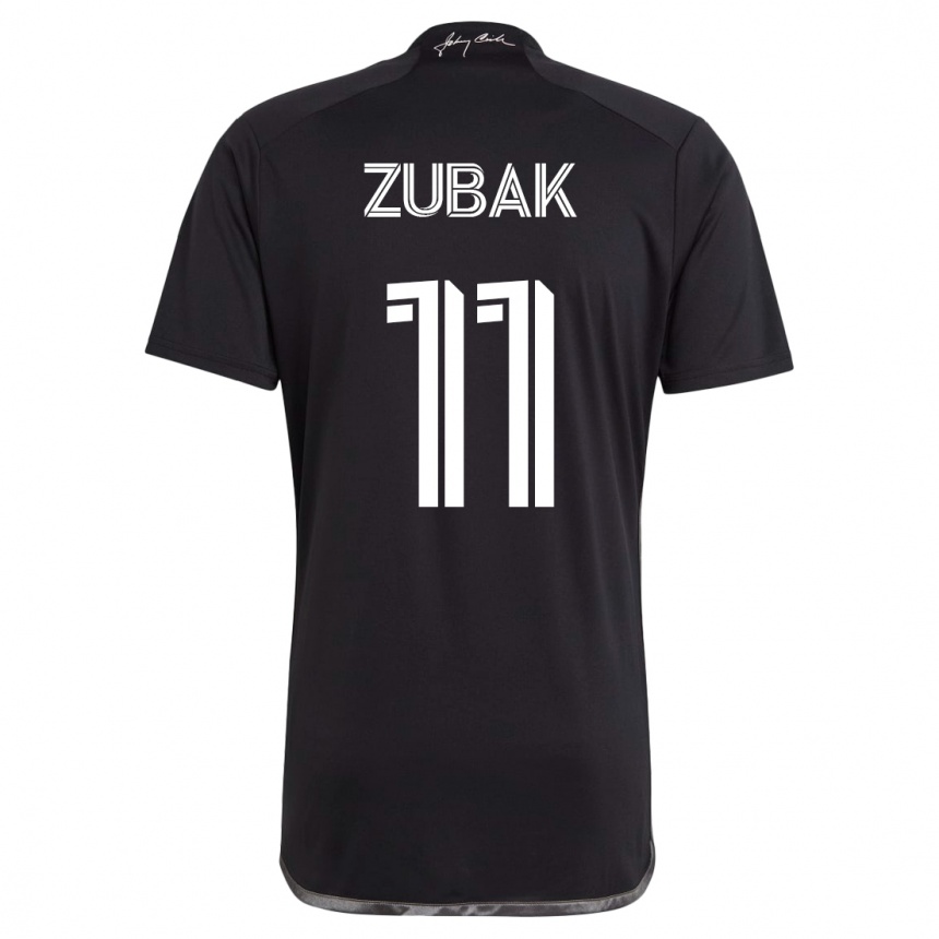 Niño Fútbol Camiseta Ethan Zubak #11 Negro 2ª Equipación 2023/24 México