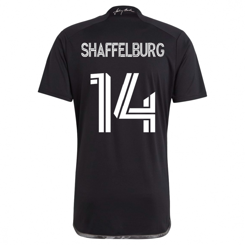 Niño Fútbol Camiseta Jacob Shaffelburg #14 Negro 2ª Equipación 2023/24 México