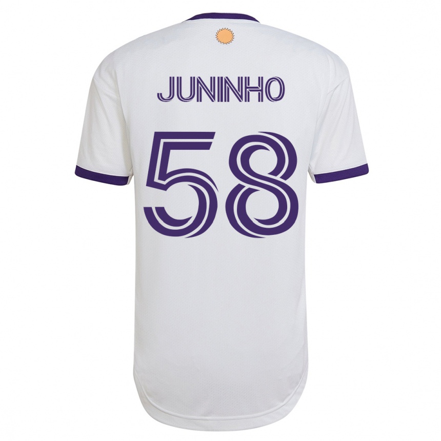 Niño Fútbol Camiseta Juninho #58 Blanco 2ª Equipación 2023/24 México