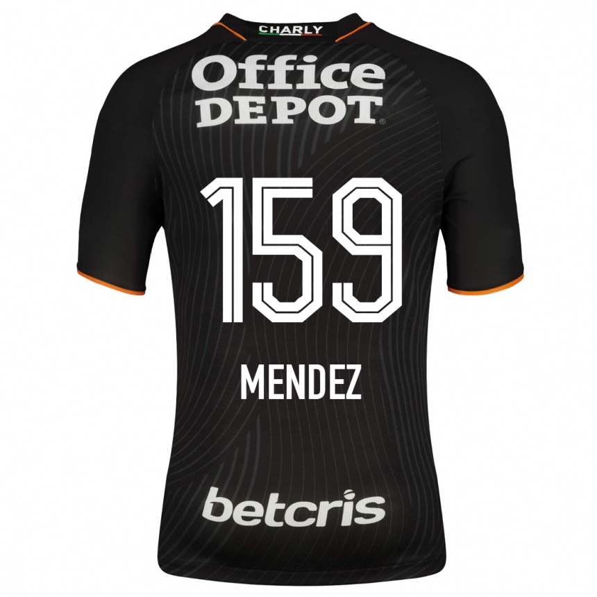 Niño Fútbol Camiseta Daniel Méndez #159 Negro 2ª Equipación 2023/24 México