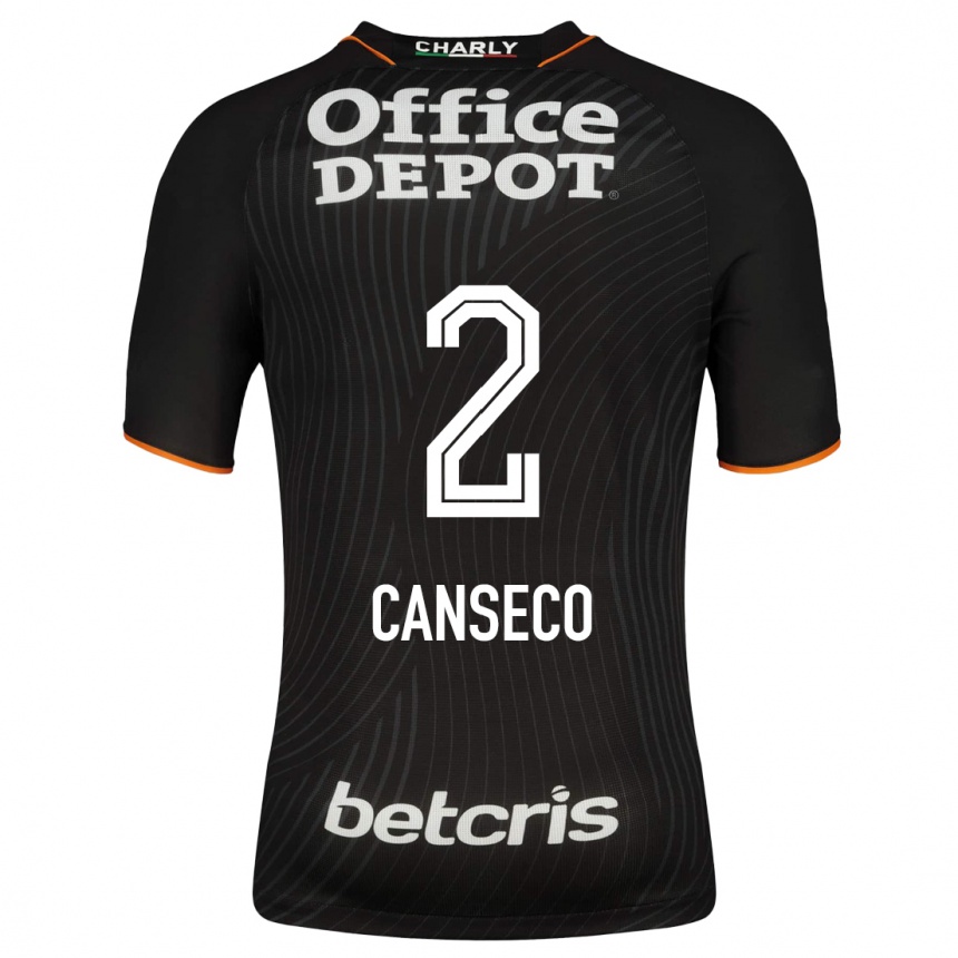 Niño Fútbol Camiseta Fernanda Canseco #2 Negro 2ª Equipación 2023/24 México