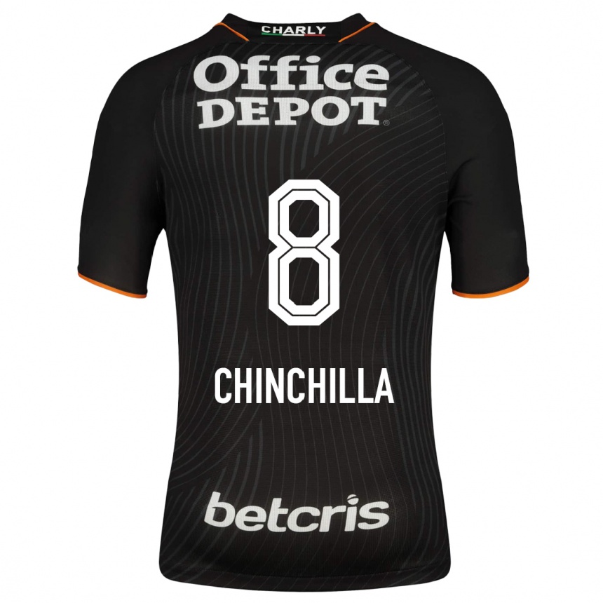 Niño Fútbol Camiseta Priscila Chinchilla #8 Negro 2ª Equipación 2023/24 México